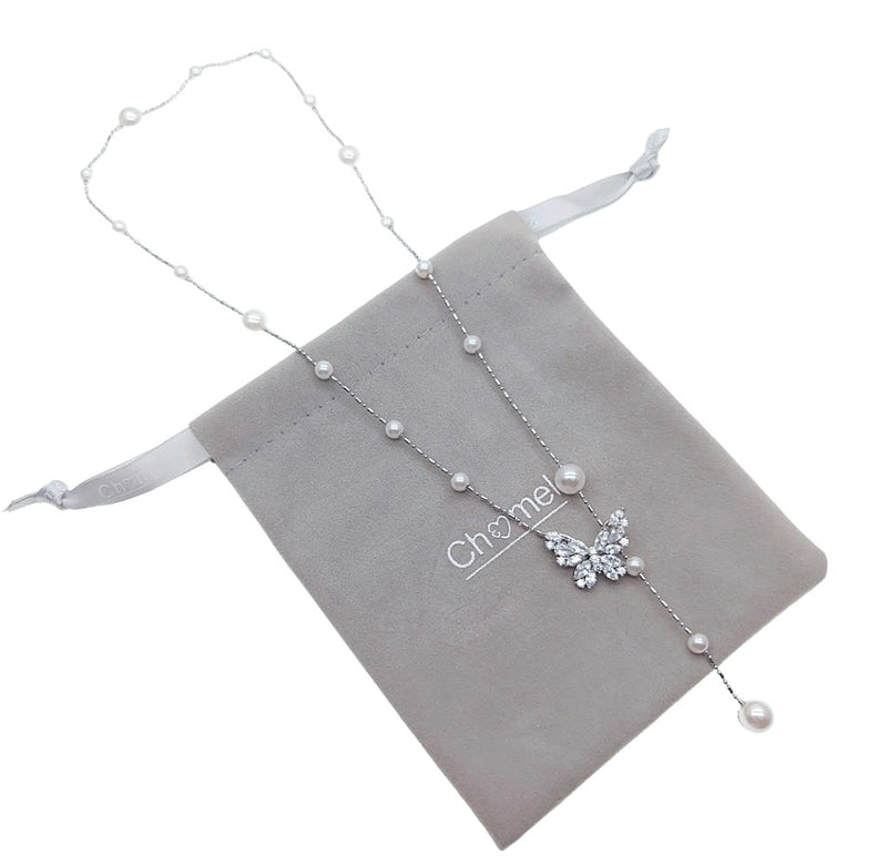 Simulated Pearl Necklace - CHOMEL