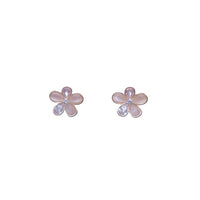 Flower Simulated Moonstone Earrings - CHOMEL