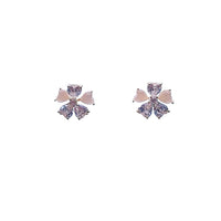 Flower Simulated Moonstone Earrings - CHOMEL