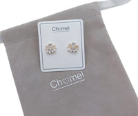 Flower Simulated Moonstone Earrings - CHOMEL
