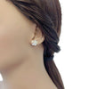 Flower Simulated Moonstone Earrings - CHOMEL