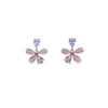 Flower Simulated Moonstone Earrings - CHOMEL