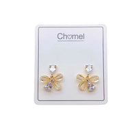 Flower Simulated Moonstone Earrings - CHOMEL