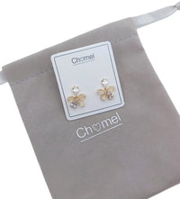 Flower Simulated Moonstone Earrings - CHOMEL