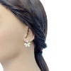 Flower Simulated Moonstone Earrings - CHOMEL