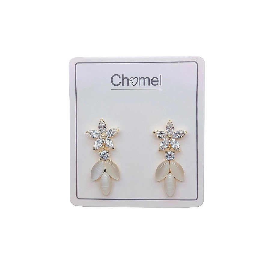 Simulated Moonstone Earrings - CHOMEL