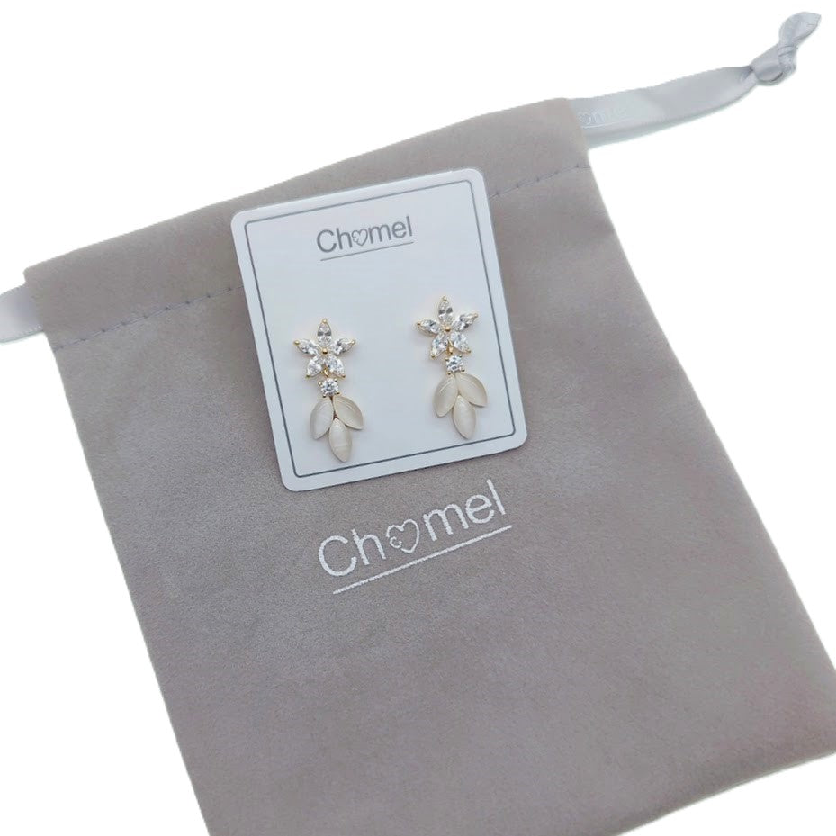 Simulated Moonstone Earrings - CHOMEL