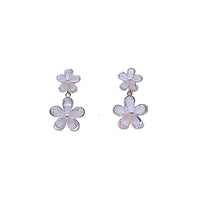 Flower Simulated Moonstone Earrings - CHOMEL