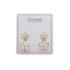 Flower Simulated Moonstone Earrings - CHOMEL
