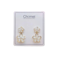 Flower Simulated Moonstone Earrings - CHOMEL