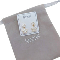 Flower Simulated Moonstone Earrings - CHOMEL