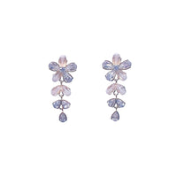 Flower Simulated Moonstone Earrings - CHOMEL