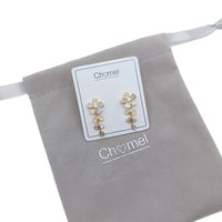 Flower Simulated Moonstone Earrings - CHOMEL