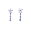 Flower Simulated Moonstone Earrings - CHOMEL