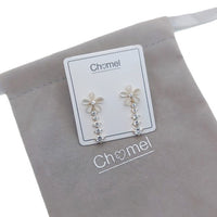Flower Simulated Moonstone Earrings - CHOMEL