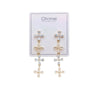Flower Simulated Moonstone Earrings - CHOMEL