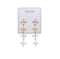 Flower Simulated Moonstone Earrings - CHOMEL