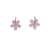 Flower Simulated Moonstone Earrings - CHOMEL