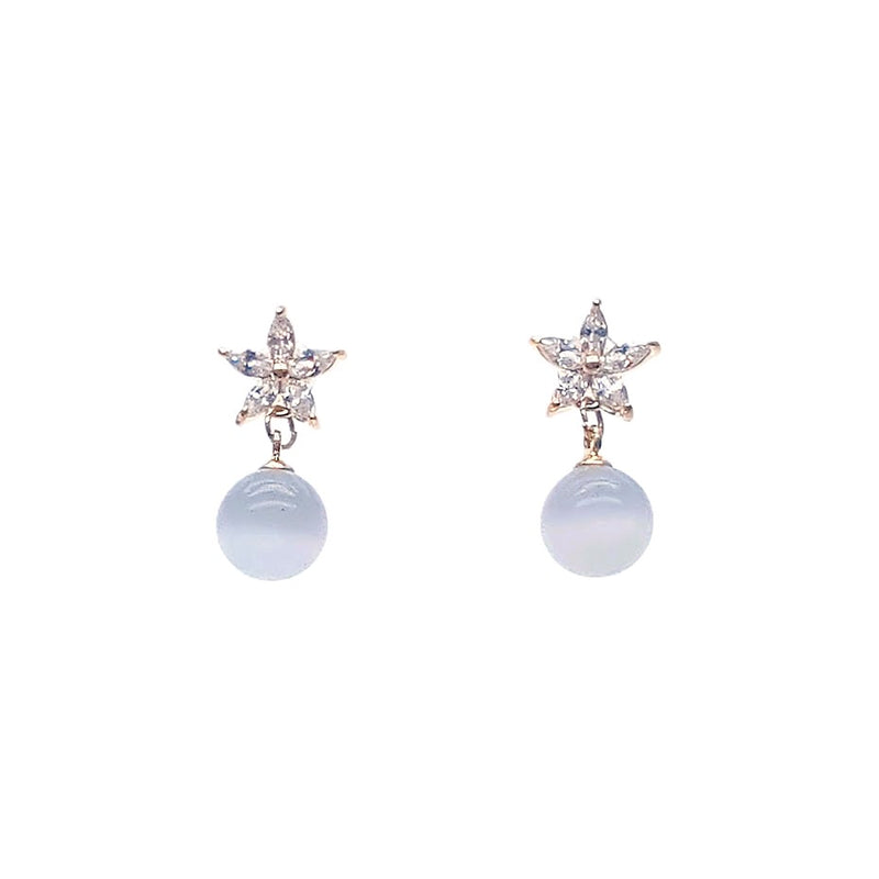 Simulated Moonstone Earrings - CHOMEL