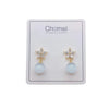 Simulated Moonstone Earrings - CHOMEL