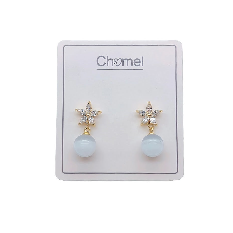 Simulated Moonstone Earrings