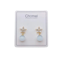 Simulated Moonstone Earrings - CHOMEL