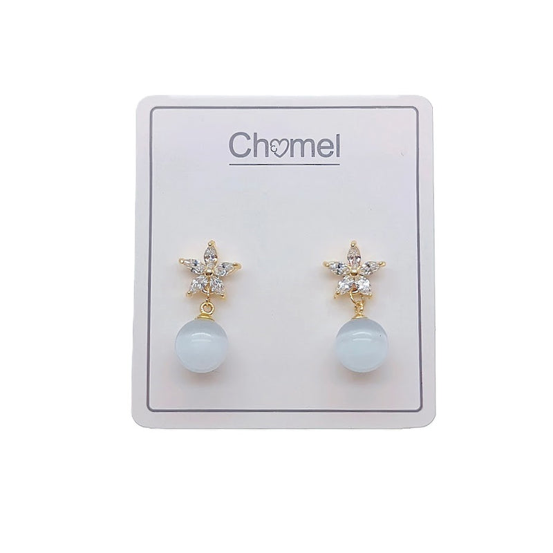Simulated Moonstone Earrings - CHOMEL
