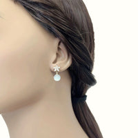 Simulated Moonstone Earrings - CHOMEL