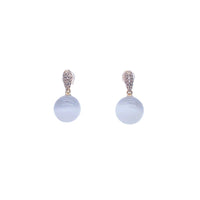 Simulated Moonstone Earrings - CHOMEL