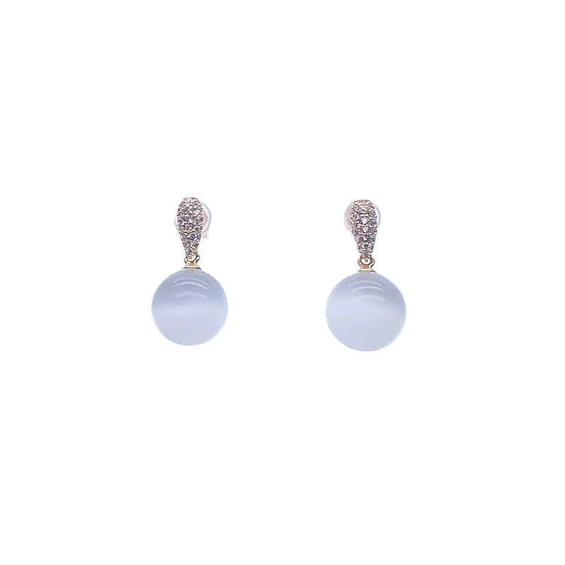 Simulated Moonstone Earrings - CHOMEL