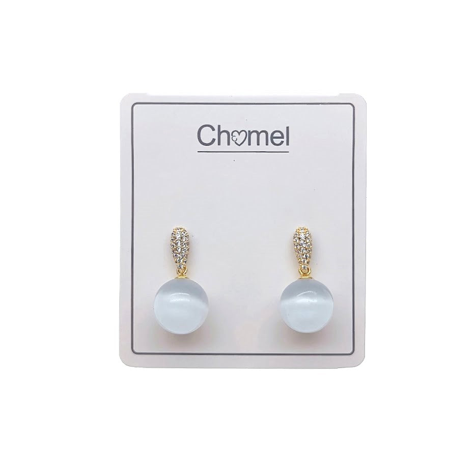 Simulated Moonstone Earrings