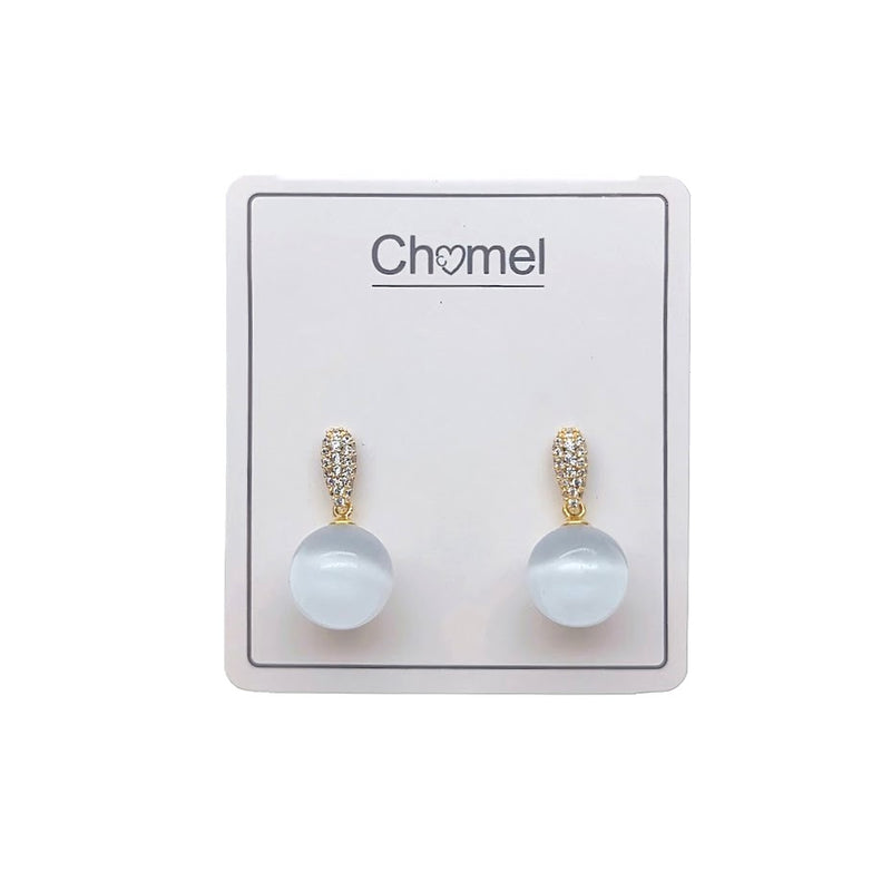 Simulated Moonstone Earrings - CHOMEL