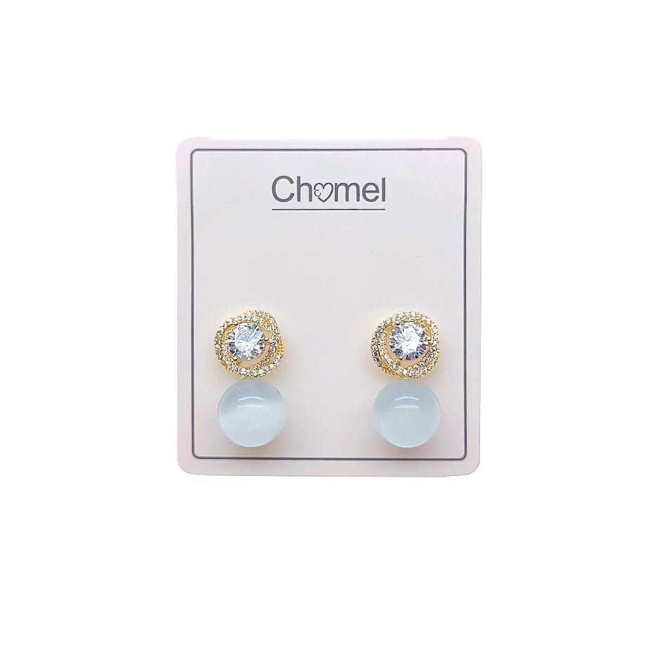 Simulated Moonstone Earrings