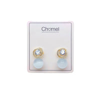 Simulated Moonstone Earrings - CHOMEL