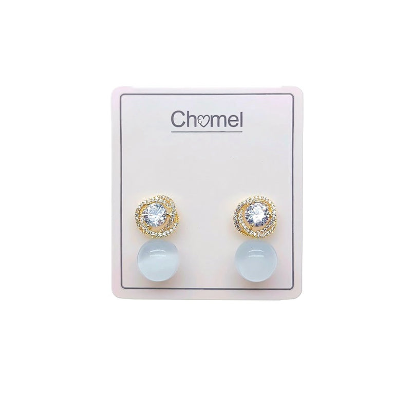 Simulated Moonstone Earrings - CHOMEL