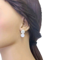 Simulated Moonstone Earrings - CHOMEL