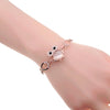 Owl Simulated Moonstone Bracelet - CHOMEL