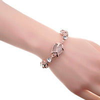 Flower Simulated Moonstone Bracelet - CHOMEL
