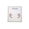 Moon & Star Cubic Zirconia Earrings - CHOMEL