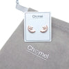 Moon & Star Cubic Zirconia Earrings - CHOMEL