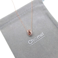 Interlocking  Cubic Zirconia Necklace - CHOMEL