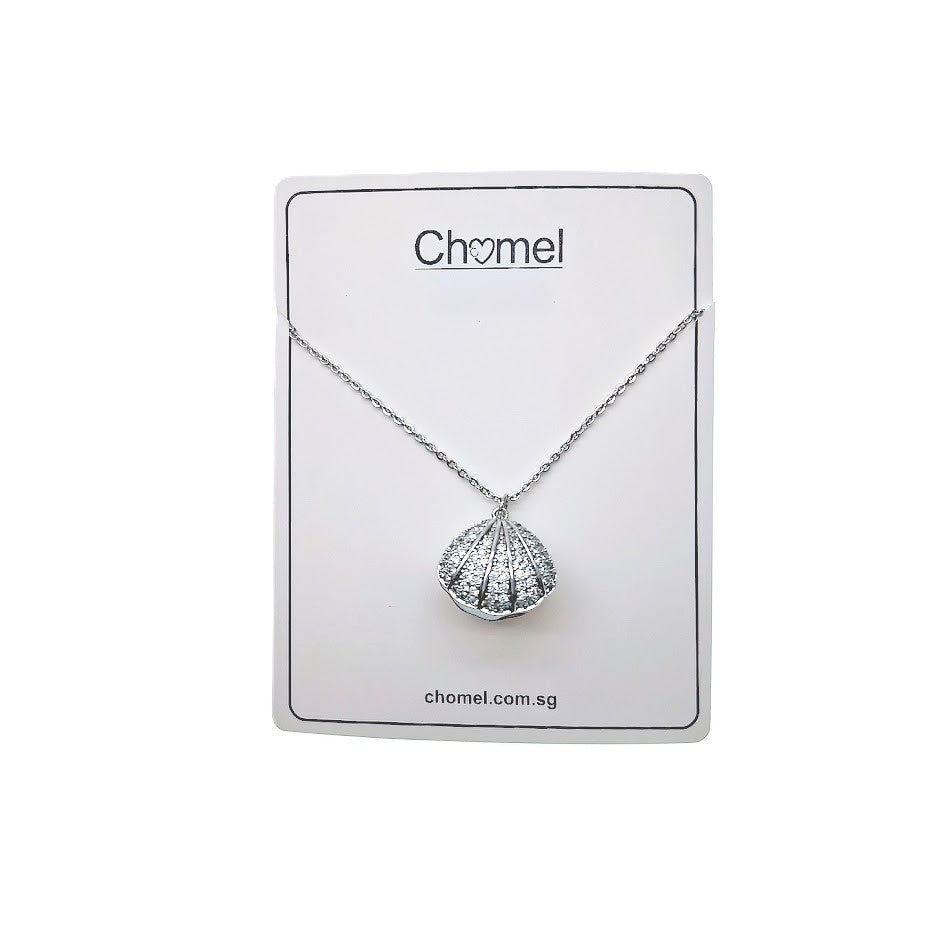 Shell Cubic Zirconia Necklace - CHOMEL
