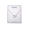 Heart Cubic Zirconia Necklace - CHOMEL