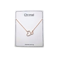 Heart Cubic Zirconia Necklace - CHOMEL