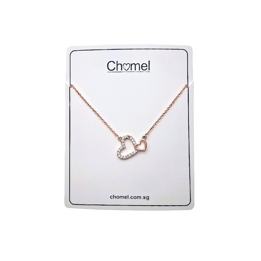 Heart Cubic Zirconia Necklace - CHOMEL