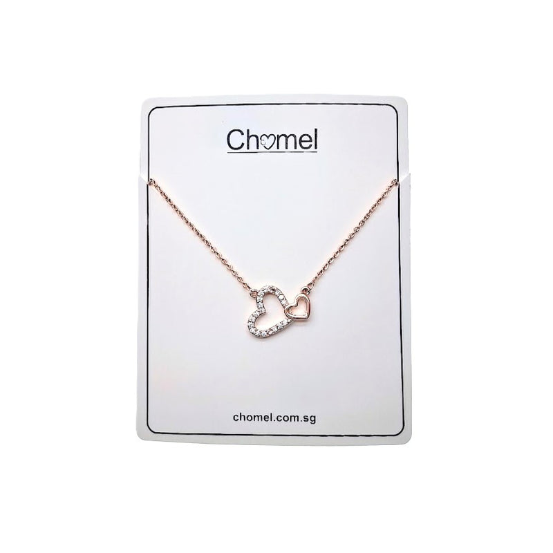 Heart Cubic Zirconia Necklace - CHOMEL
