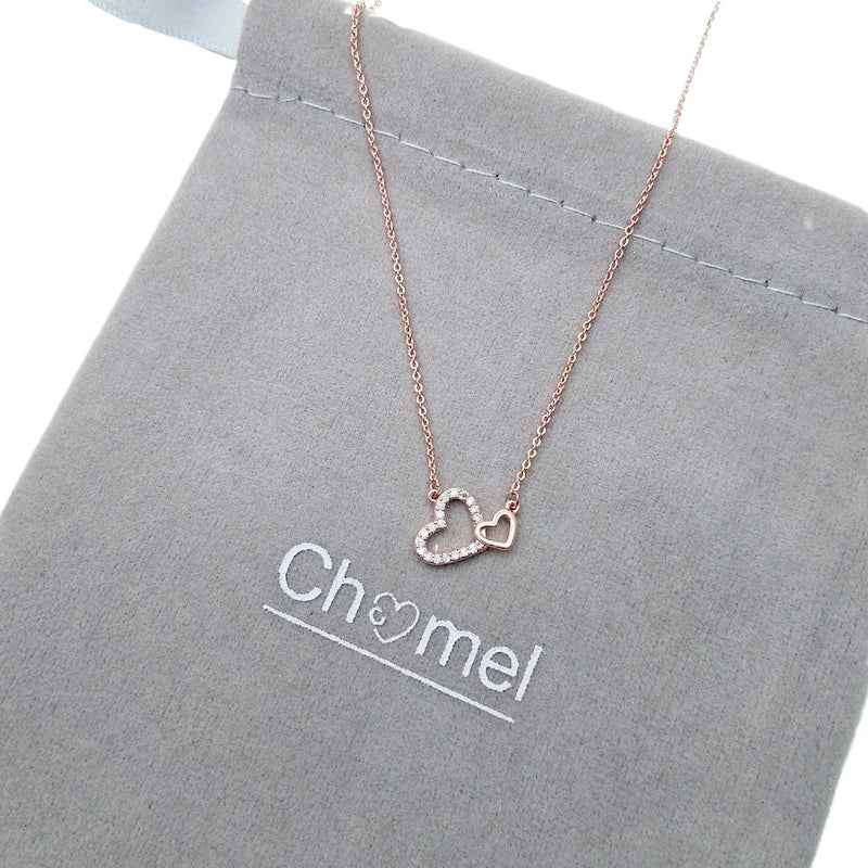 Heart Cubic Zirconia Necklace - CHOMEL
