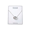 Heart Interlocking Cubic Zirconia Necklace - CHOMEL