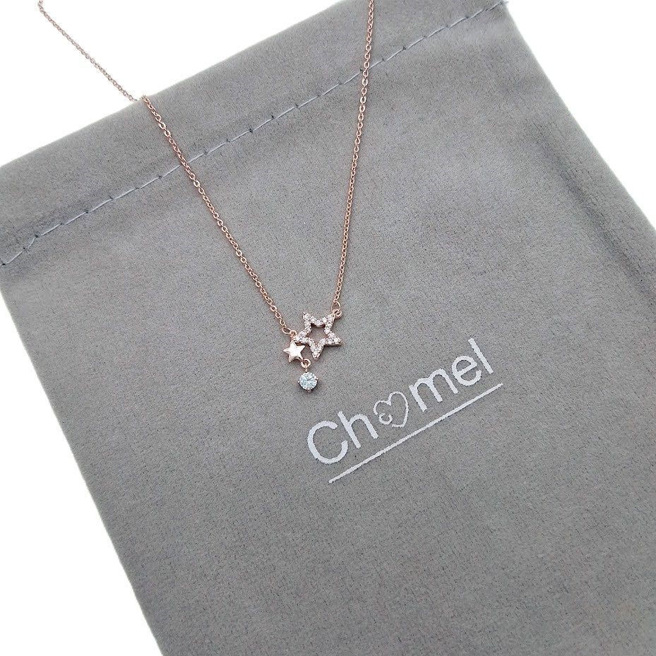 Star Cubic Zirconia Necklace - CHOMEL