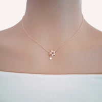 Star Cubic Zirconia Necklace - CHOMEL